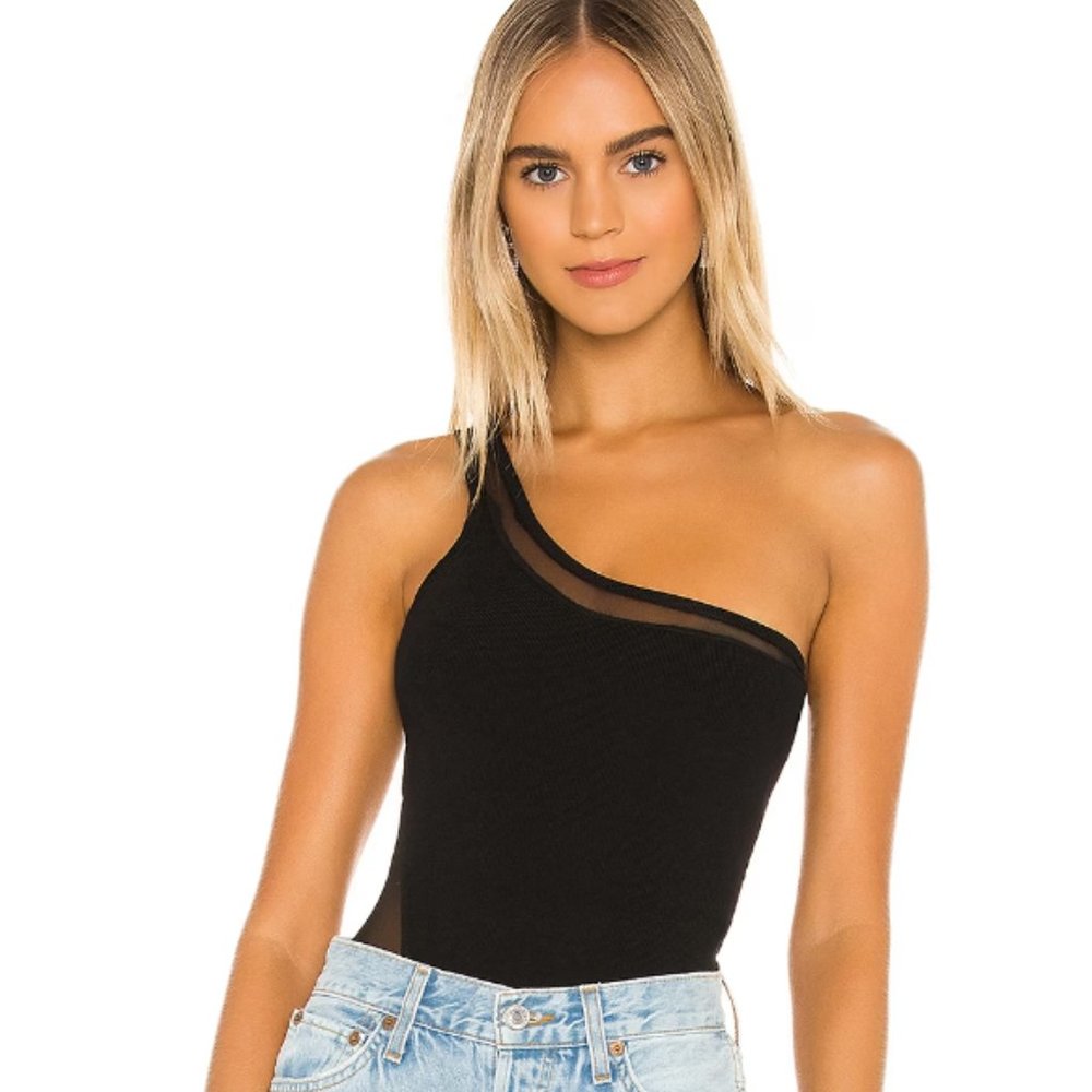 Karen One Shoulder Bodysuit superdown Revolve - S